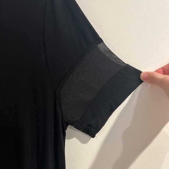 Oversized Black T Shirt Dress - Picture 2 of 2